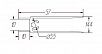 Профиль горизонтальный для шкафов купе нижний  Венге (WE)