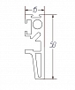 Профиль вертикальный внешний SL-01 Дуб Кремона Шампань (KO)
